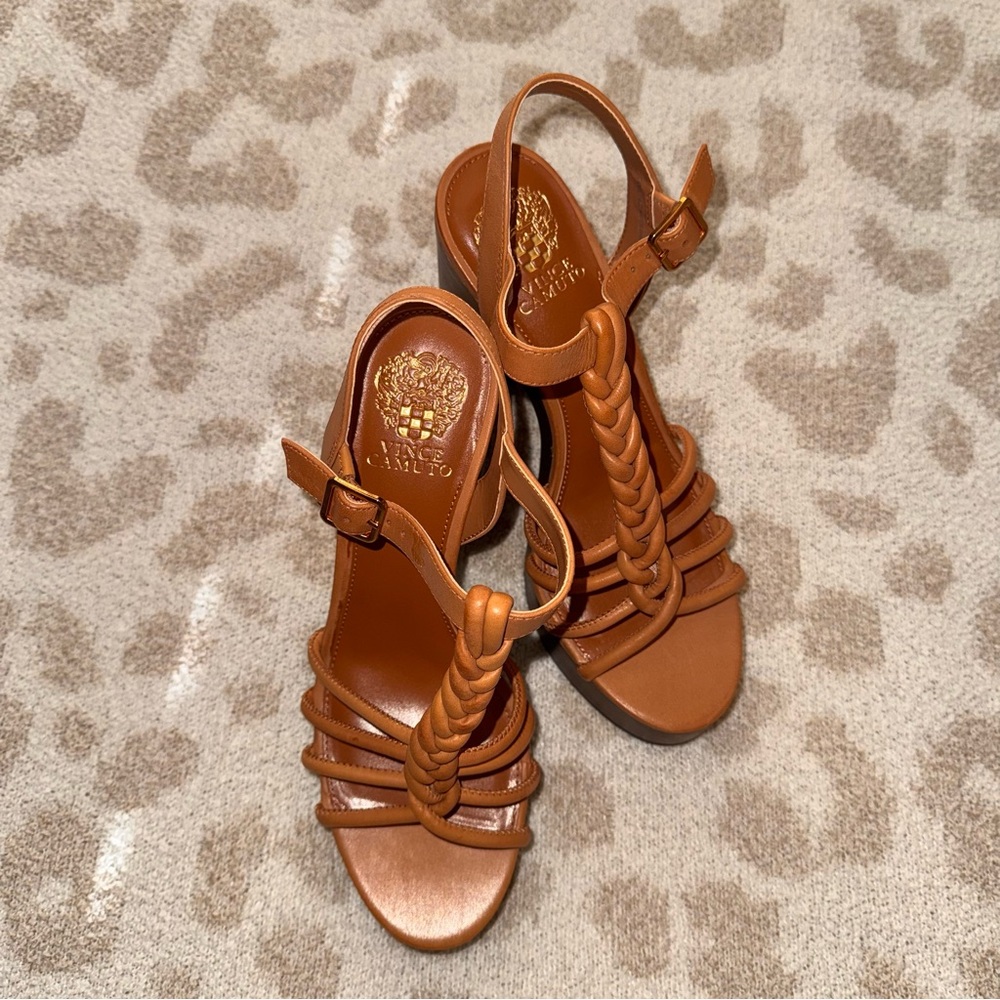 Vince Camuto Braided Block Heels